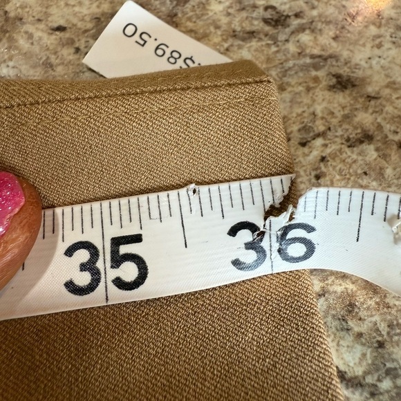 Chico's Tan Ankle Cropped Tailored Fit Pants - Picture 5 of 11